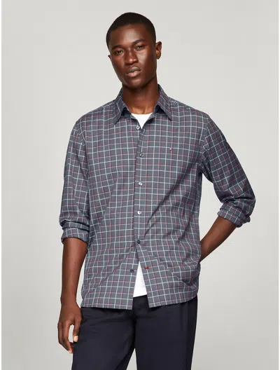Tommy Hilfiger Regular Fit Line Check Poplin Shirt