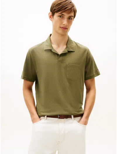 Tommy Hilfiger Regular Fit Linen In Green