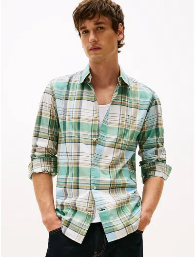 Tommy Hilfiger Regular Fit Madras Shirt In Multi