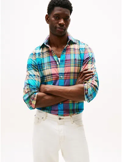 Tommy Hilfiger Regular Fit Madras Shirt In Multi