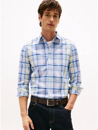 Tommy Hilfiger Regular Fit Madras Stretch Oxford Shirt