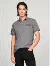 Tommy Hilfiger Men's Regular-fit Tipped Linen Polo Shirt In Grey Heather