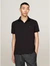 Tommy Hilfiger Regular Fit Performance Pique Polo In Black