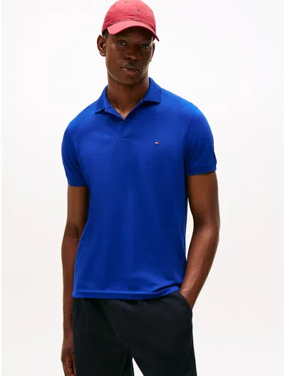 Tommy Hilfiger Regular Fit Pique Tech Polo In Blue