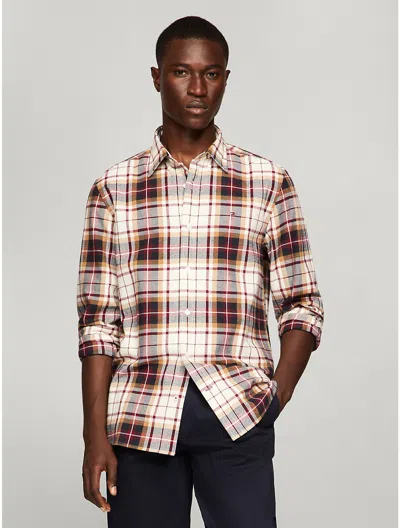 Tommy Hilfiger Regular Fit Plaid Flannel Shirt In Calico Multi