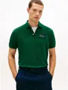 Tommy Hilfiger Regular Fit Plaid Monogram Pique Polo In Green