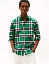 Tommy Hilfiger Regular Fit Plaid Stretch Oxford Shirt In Multi