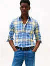 Tommy Hilfiger Regular Fit Plaid Stretch Poplin Shirt
