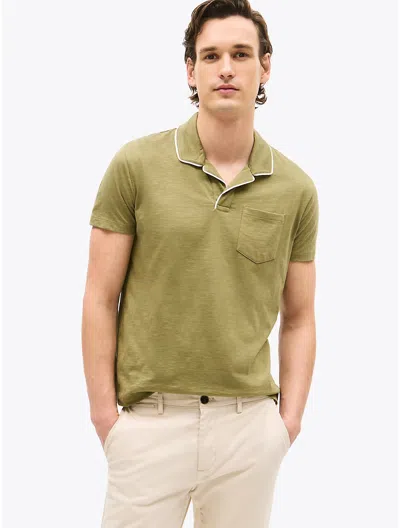 Tommy Hilfiger Regular Fit Pocket Polo In Uniform Olive