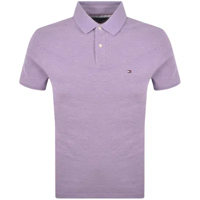Tommy Hilfiger Regular Fit Polo T Shirt Purple
