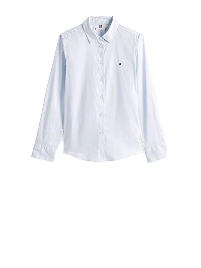Tommy Hilfiger Regular Fit Poplin Shirt In Blue