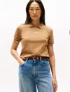 Tommy Hilfiger Regular Fit Stretch Crewneck Polo In Neutral