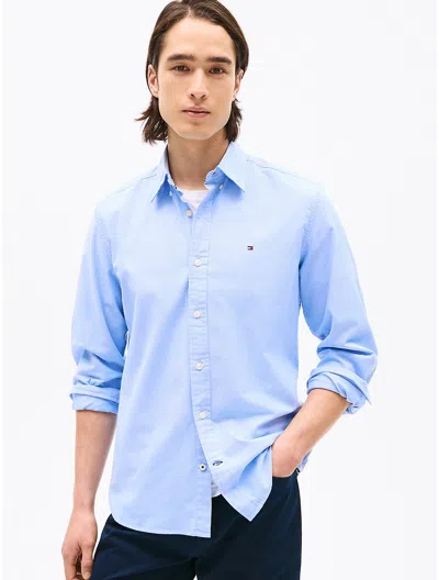 Tommy Hilfiger Regular Fit Stretch Oxford Shirt In Provence
