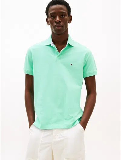 Tommy Hilfiger Regular Fit Stretch Tommy Polo In Blue