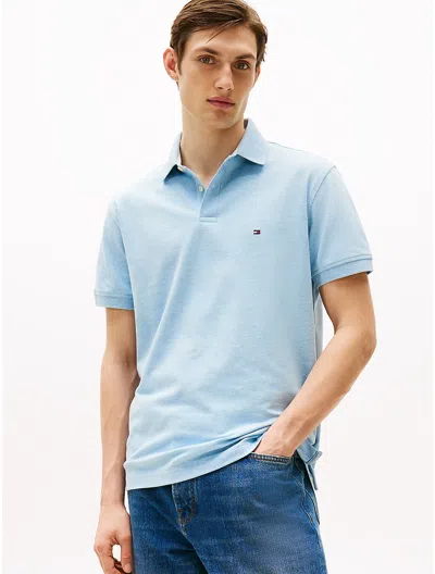 Tommy Hilfiger Regular Fit Stretch Tommy Polo In Blue