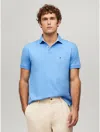 Tommy Hilfiger Regular Fit Stretch Tommy Polo In Copenhagen Blue