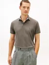Tommy Hilfiger Regular Fit Stretch Tommy Polo In Gray