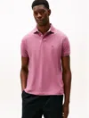 Tommy Hilfiger Regular Fit Stretch Tommy Polo In Purple