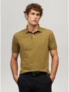 Tommy Hilfiger Regular Fit Stretch Tommy Polo In Uniform Olive