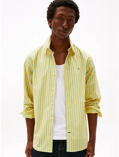 Tommy Hilfiger Regular Fit Stripe Stretch Poplin Shirt