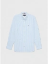 Tommy Hilfiger Regular Fit Stripe Stretch Shirt In Copenhagen Blue