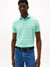 TOMMY HILFIGER REGULAR FIT STRIPE WICKING POLO