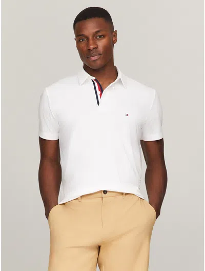 Tommy Hilfiger Regular Fit Tech Polo In Fresh White