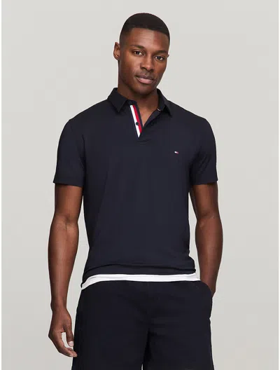 Tommy Hilfiger Regular Fit Tech Polo In Navy