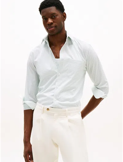 Tommy Hilfiger Regular Fit Thflex Check Dress Shirt In Multi
