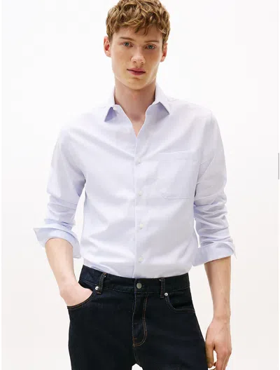Tommy Hilfiger Regular Fit Thflex Check Dress Shirt In Blue
