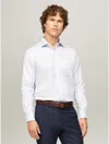 Tommy Hilfiger Regular Fit Thflex Check Dress Shirt In Blue