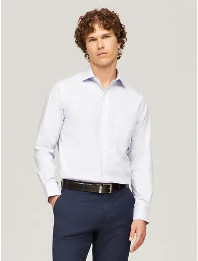 Tommy Hilfiger Regular Fit Thflex Dress Shirt In Blue