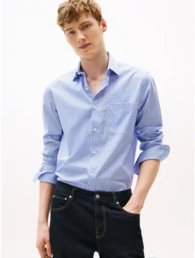 Tommy Hilfiger Regular Fit Thflex Plaid Dress Shirt