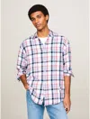Tommy Hilfiger Regular Fit Tj Peached Check Shirt In White Check