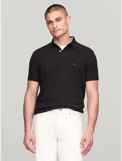 Tommy Hilfiger Regular Fit Tommy Polo In Black