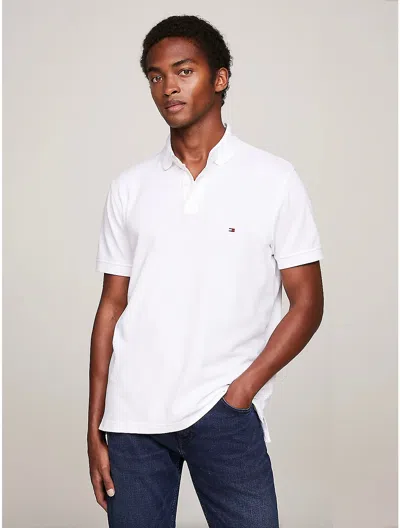Tommy Hilfiger Regular Fit Tommy Polo In Fresh White
