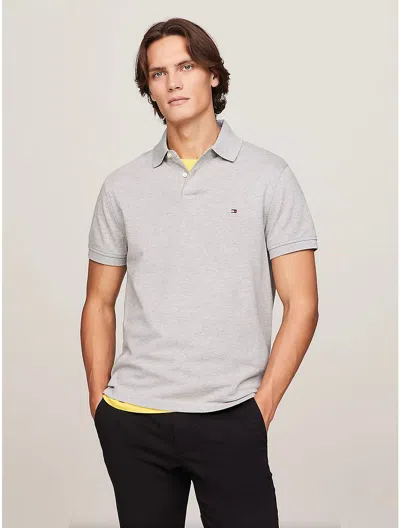 Tommy Hilfiger Regular Fit Tommy Polo In Grey Heather