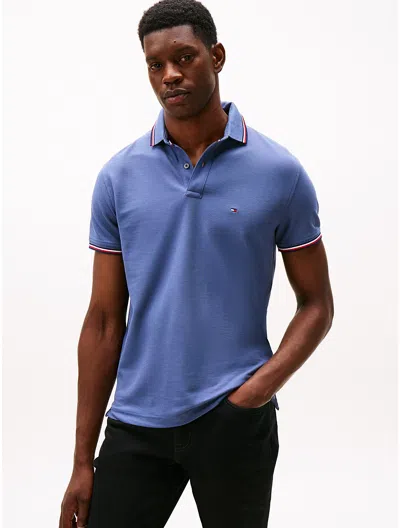 Tommy Hilfiger Regular Fit Tommy Wicking Polo In Blue