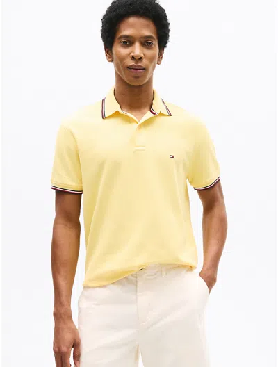 Tommy Hilfiger Regular Fit Tommy Wicking Polo In Citronella