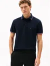 Tommy Hilfiger 1985 Rwb Tipped Mens Slim Polo In Desert Sky