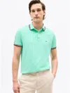 Tommy Hilfiger Regular Fit Tommy Wicking Polo In Miami Aqua