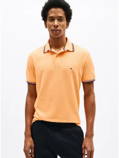 Tommy Hilfiger Regular Fit Tommy Wicking Polo In Rosey Peach