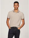 Tommy Hilfiger Regular Fit Tommy Wicking Polo In Stone