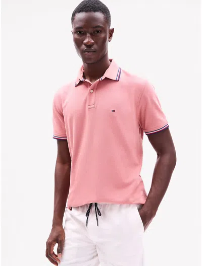 Tommy Hilfiger Regular Fit Tommy Wicking Polo In Teaberry Blossom