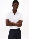 Tommy Hilfiger Regular Fit Zip Placket Tech Polo In White
