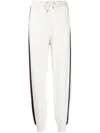 Tommy Hilfiger Side-stripe Cotton Track Pants In White