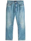 Tommy Hilfiger Mercer Distressed Cotton Jeans In Blue
