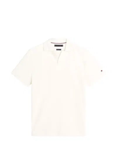Tommy Hilfiger Regular-fit Short-sleeve Cotton Polo Shirt In White