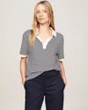 Tommy Hilfiger Relax Open Placket Lyocell Womens Polo