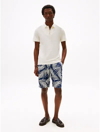 Tommy Hilfiger Relaxed Fit 7" Palm Leaf Print Short In White